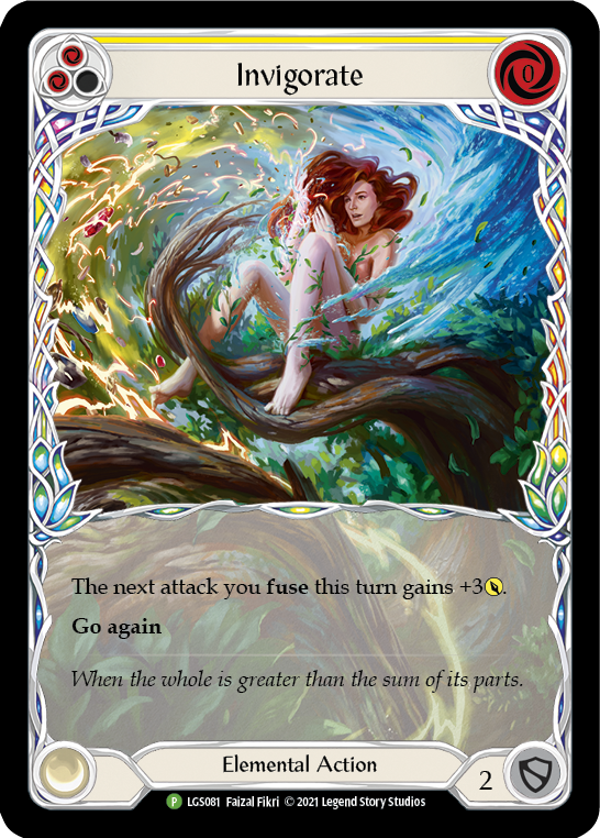 Invigorate (Yellow) [LGS081] (Promo)  Rainbow Foil | Pegasus Games WI