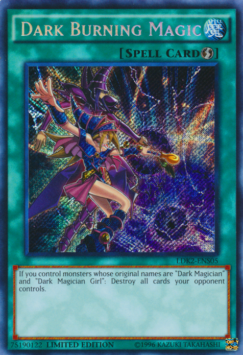 Dark Burning Magic [LDK2-ENS05] Secret Rare | Pegasus Games WI