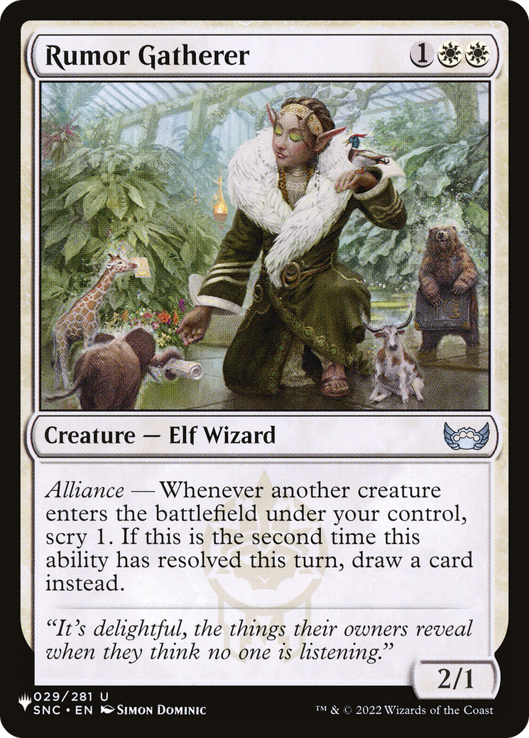 Rumor Gatherer [The List] | Pegasus Games WI