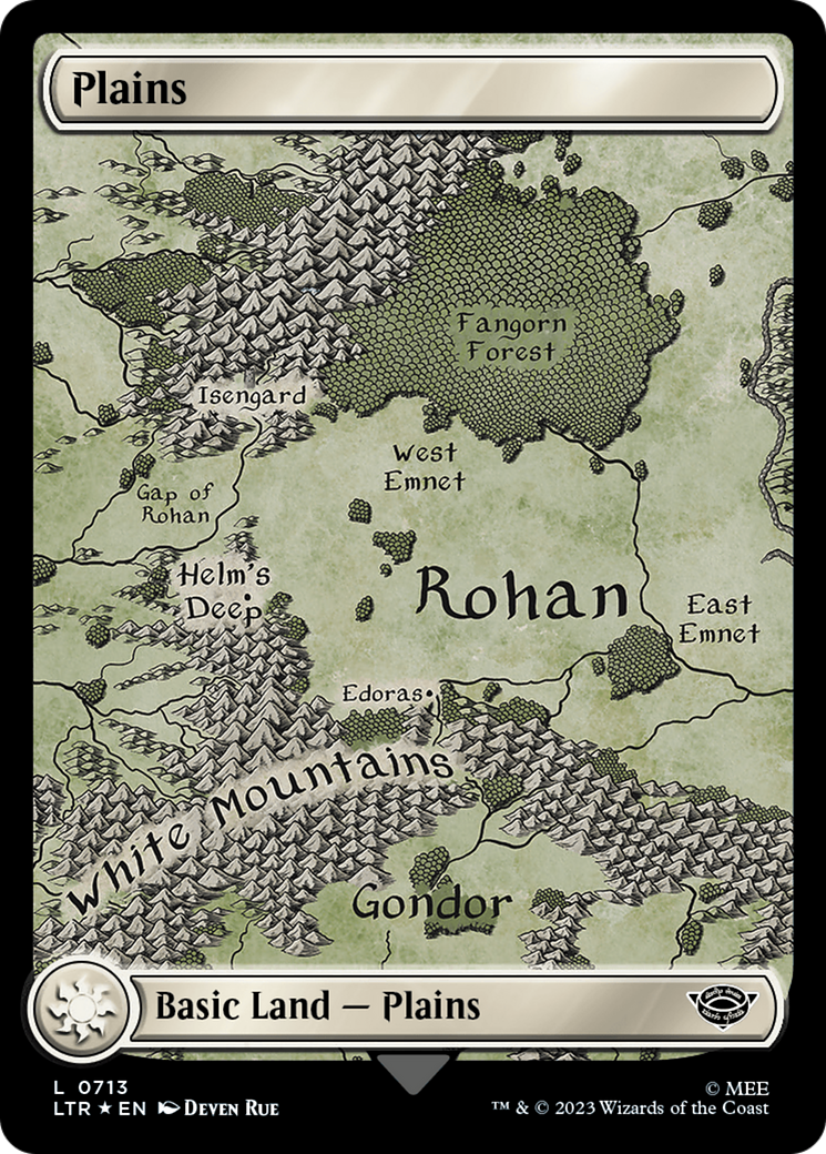 Plains (0713) (Surge Foil) [The Lord of the Rings: Tales of Middle-Earth] | Pegasus Games WI