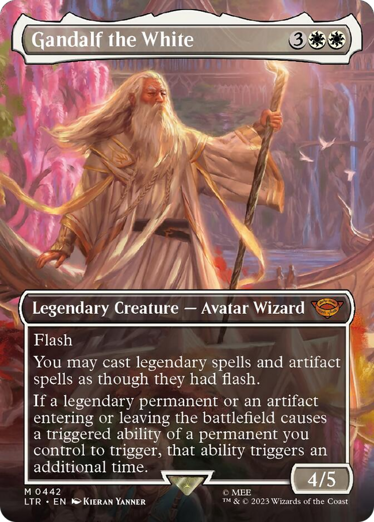 Gandalf the White (Borderless Alternate Art) [The Lord of the Rings: Tales of Middle-Earth] | Pegasus Games WI