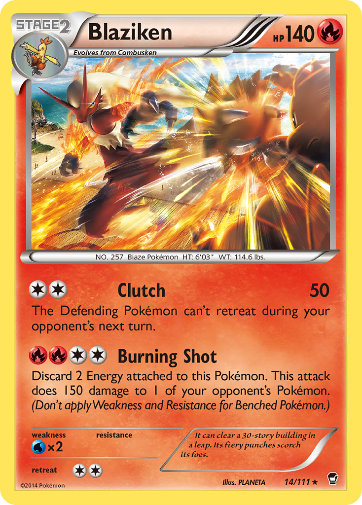 Blaziken (14/111) [XY: Furious Fists] | Pegasus Games WI