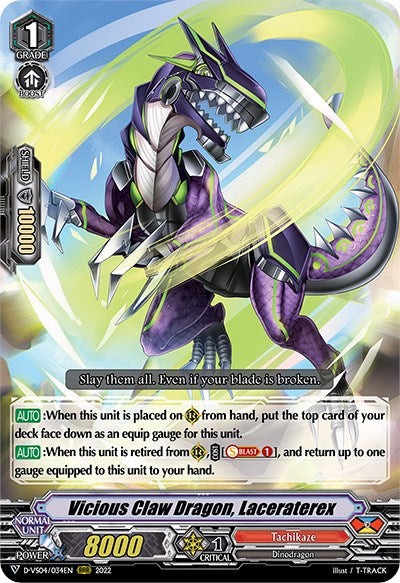 Vicious Claw Dragon, Laceraterex (D-VS04/034EN) [V Clan Collection Vol.4] | Pegasus Games WI
