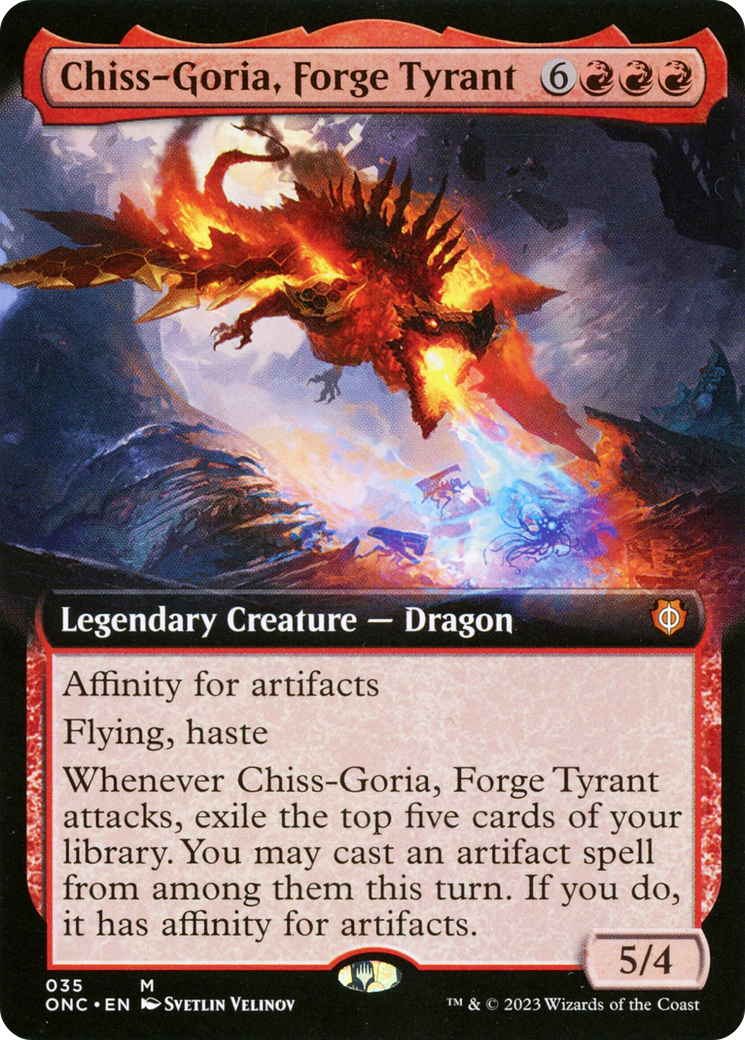 Chiss-Goria, Forge Tyrant (Extended Art) [Phyrexia: All Will Be One Commander] | Pegasus Games WI