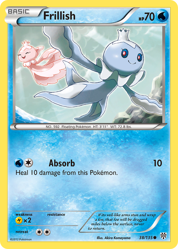 Frillish (38/135) [Black & White: Plasma Storm] | Pegasus Games WI