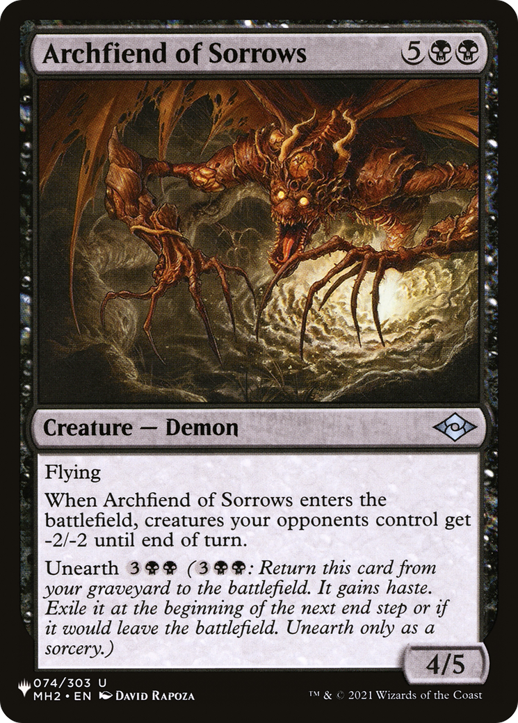 Archfiend of Sorrows [The List] | Pegasus Games WI