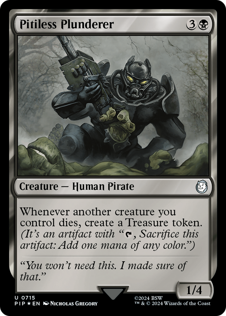 Pitiless Plunderer (Surge Foil) [Fallout] | Pegasus Games WI