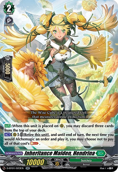 Inheritance Maiden, Hendrina (D-BT01/023EN) [Genesis of the Five Greats] | Pegasus Games WI