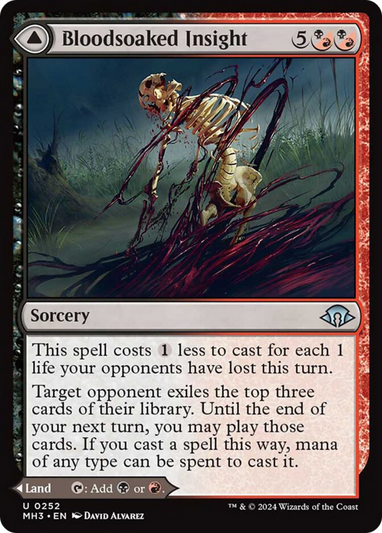 Bloodsoaked Insight // Sanguine Morass [Modern Horizons 3] | Pegasus Games WI