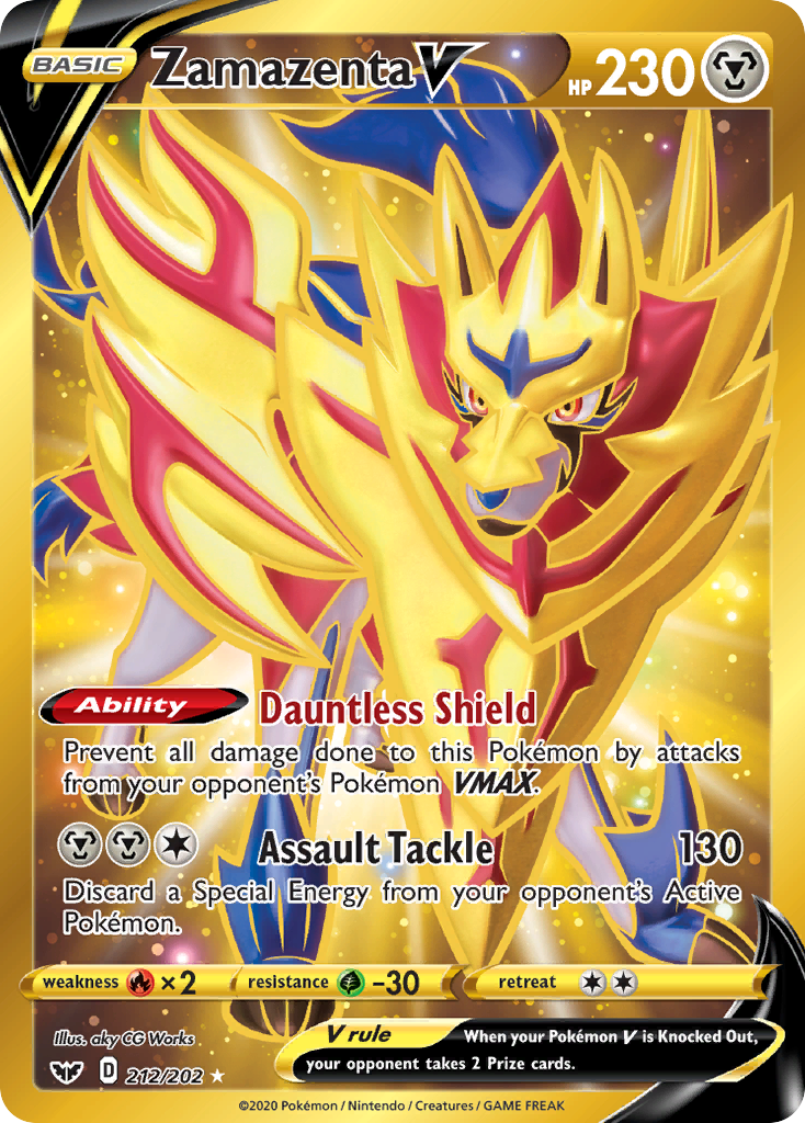 Zamazenta V (212/202) [Sword & Shield: Base Set] | Pegasus Games WI