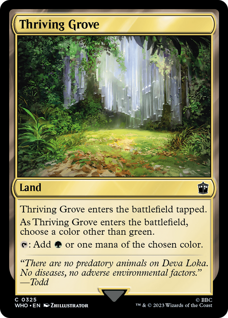 Thriving Grove [Doctor Who] | Pegasus Games WI