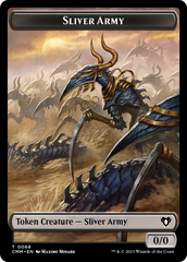 Sliver Army // Sliver Double-Sided Token [Commander Masters Tokens] | Pegasus Games WI