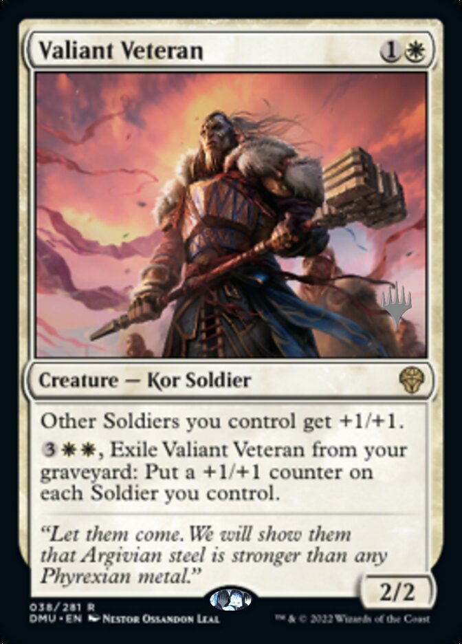 Valiant Veteran (Promo Pack) [Dominaria United Promos] | Pegasus Games WI