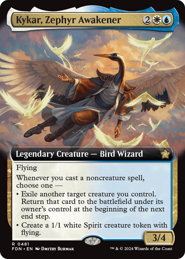 Kykar, Zephyr Awakener (Extended Art) [Foundations] | Pegasus Games WI