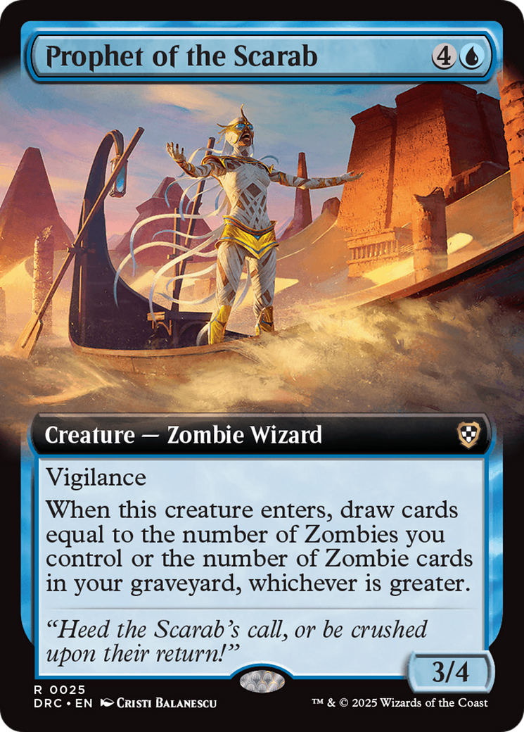 Prophet of the Scarab (Extended Art) [Aetherdrift Commander] | Pegasus Games WI