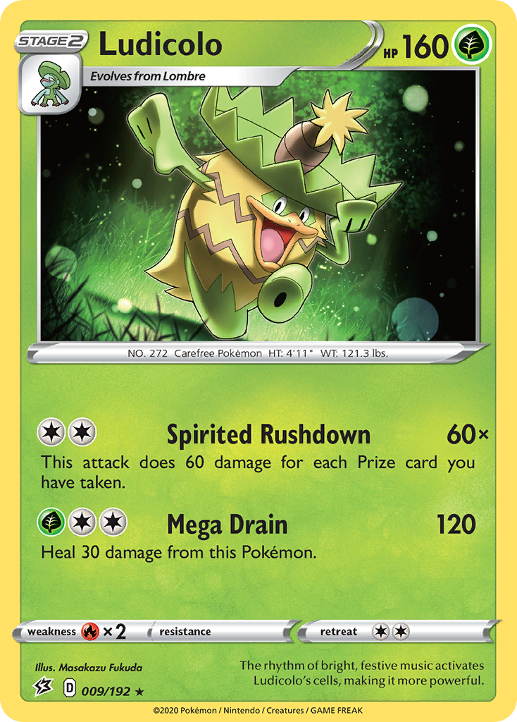 Ludicolo (009/192) [Sword & Shield: Rebel Clash] | Pegasus Games WI