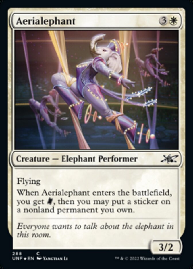 Aerialephant (Galaxy Foil) [Unfinity] | Pegasus Games WI