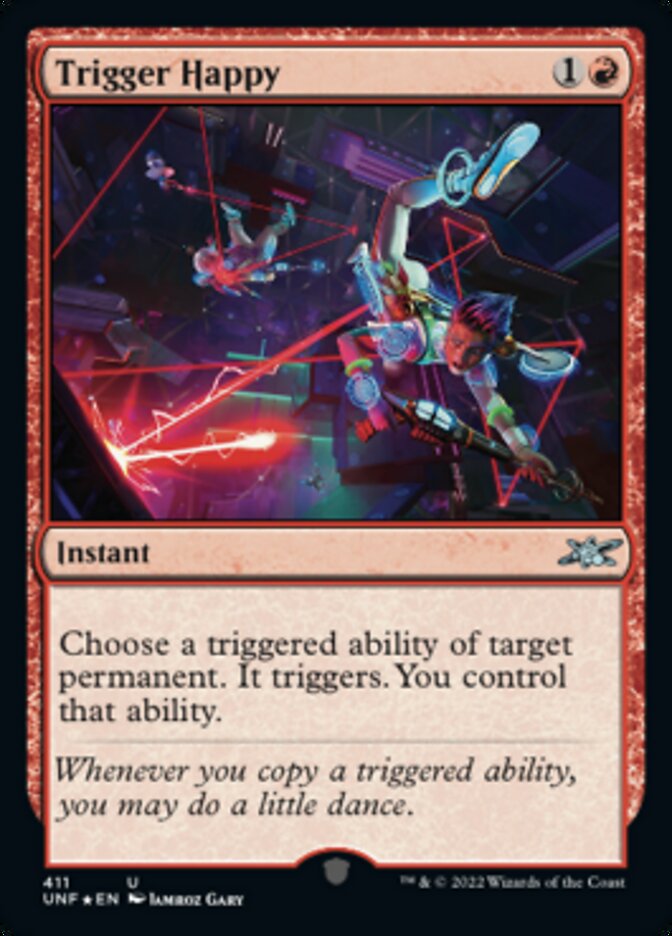 Trigger Happy (Galaxy Foil) [Unfinity] | Pegasus Games WI