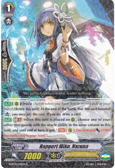 Rapport Miko, Nazuna (G-BT12/028EN) [Dragon King's Awakening] | Pegasus Games WI