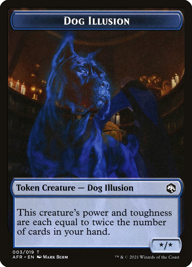 Zombie // Dog Illusion Double-Sided Token [Dungeons & Dragons: Adventures in the Forgotten Realms Tokens] | Pegasus Games WI