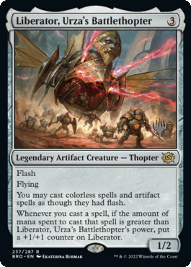 Liberator, Urza's Battlethopter (Promo Pack) [The Brothers' War Promos] | Pegasus Games WI