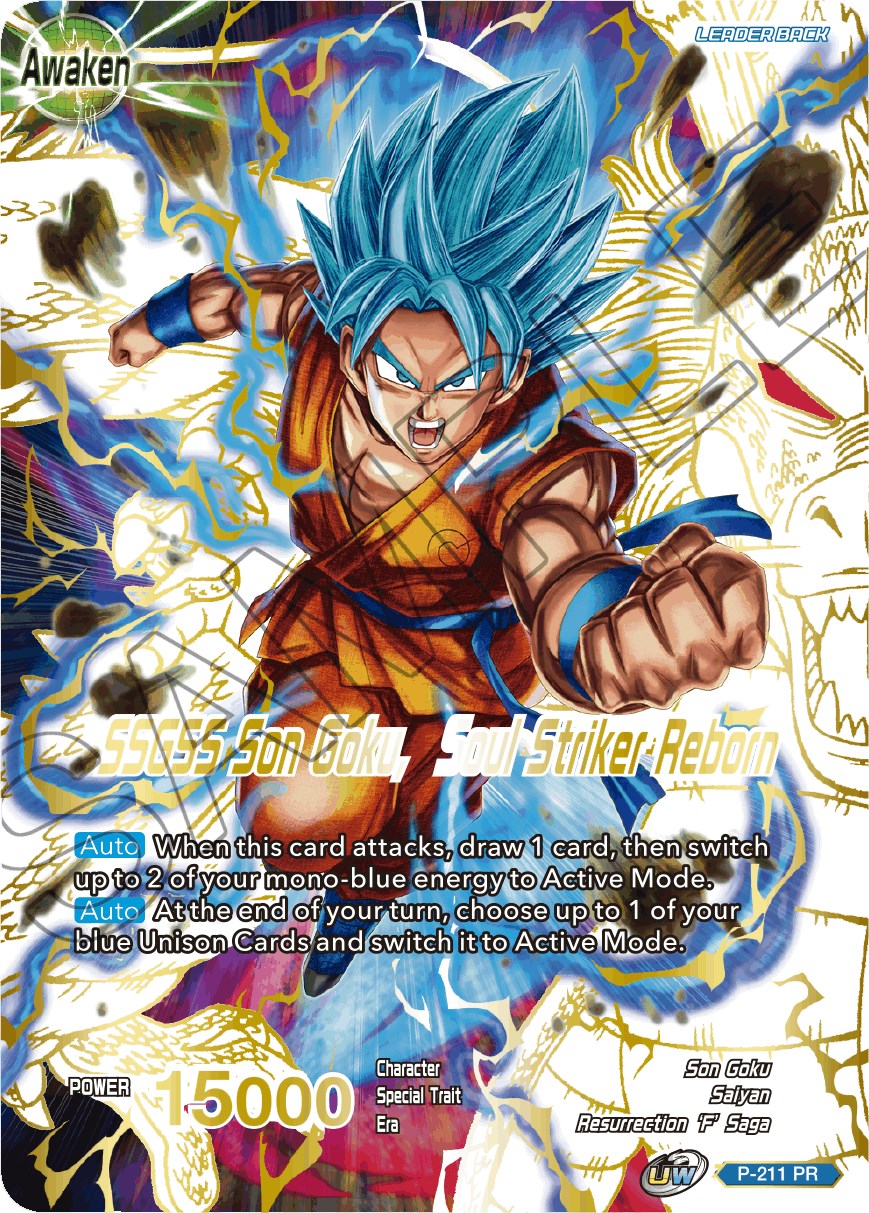 Super Saiyan God Son Goku // SSGSS Son Goku, Soul Striker Reborn (Gold Stamped) (P-211) [Promotion Cards] | Pegasus Games WI