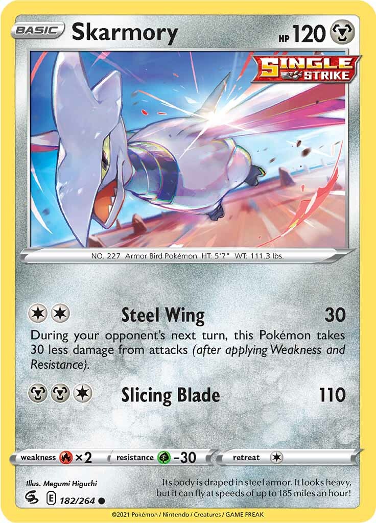 Skarmory (182/264) [Sword & Shield: Fusion Strike] | Pegasus Games WI