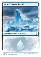 Snow-Covered Island (White Border) [Mystery Booster 2] | Pegasus Games WI