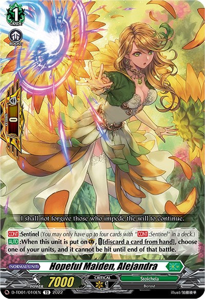 Hopeful Maiden, Alejandra (D-TD01/010EN) [D-TD01: Urara Haneyama -Bandmaster of Blossoming Bonds-] | Pegasus Games WI