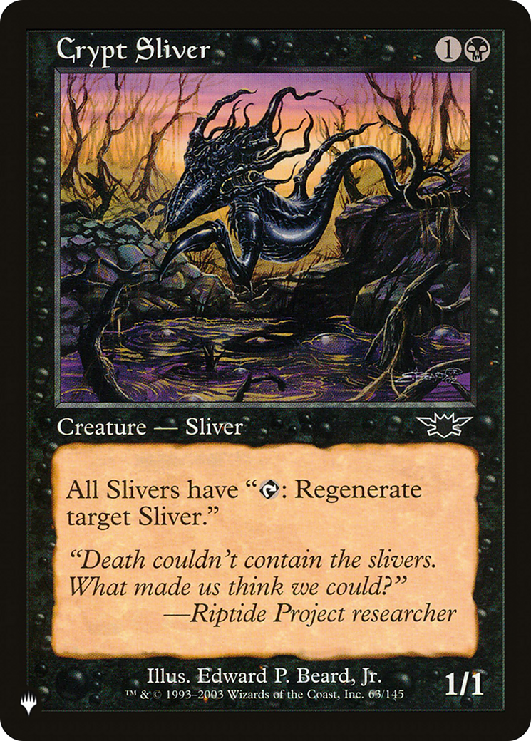 Crypt Sliver [The List Reprints] | Pegasus Games WI