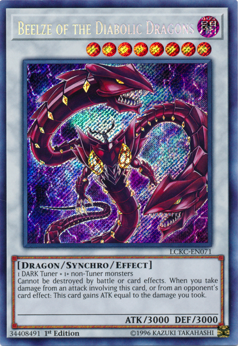 Beelze of the Diabolic Dragons [LCKC-EN071] Secret Rare | Pegasus Games WI