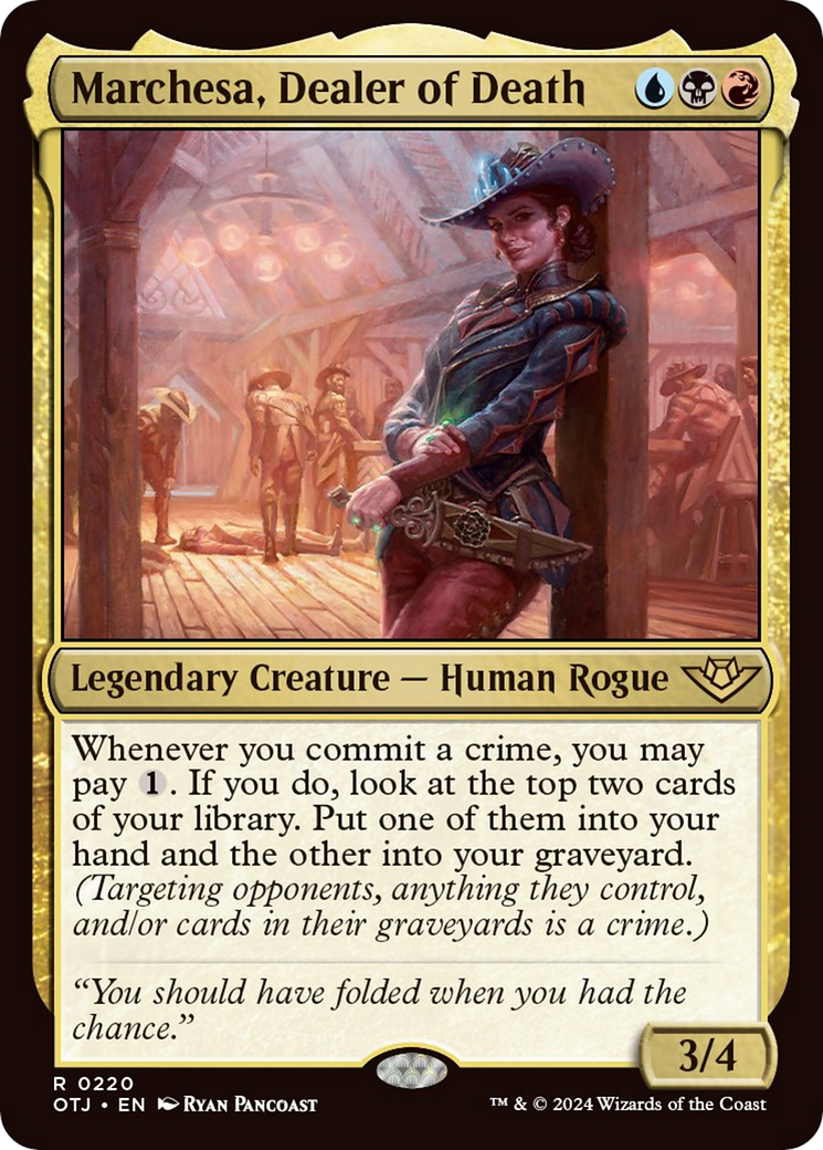 Marchesa, Dealer of Death [Outlaws of Thunder Junction] | Pegasus Games WI