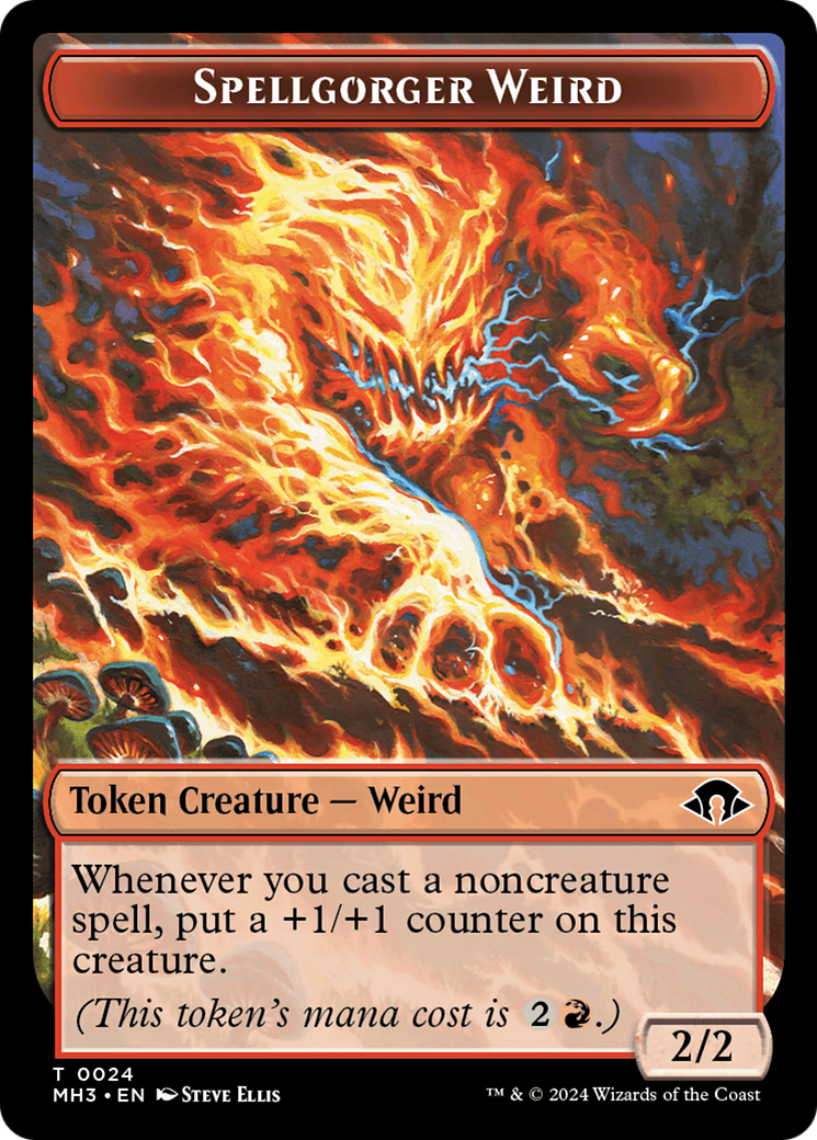 Eldrazi Spawn // Spellgorger Weird Double-Sided Token [Modern Horizons 3 Tokens] | Pegasus Games WI