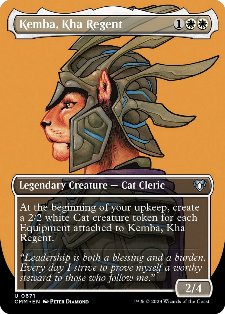 Kemba, Kha Regent (Borderless Profile) [Commander Masters] | Pegasus Games WI