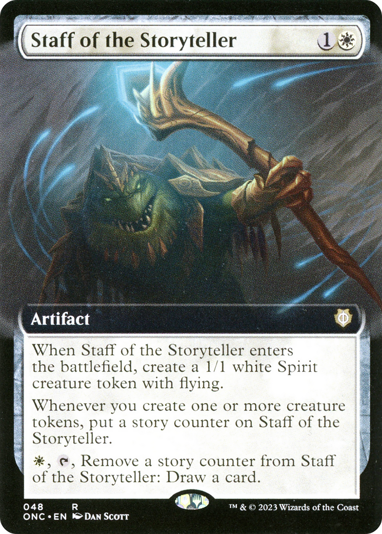 Staff of the Storyteller (Extended Art) [Phyrexia: All Will Be One Commander] | Pegasus Games WI