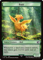 Bird (0017) // Wizard (0015) Double-Sided Token [FINAL FANTASY Tokens] | Pegasus Games WI