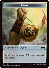 Elemental (0016) // Gold Double-Sided Token [Tarkir: Dragonstorm Commander Tokens] | Pegasus Games WI