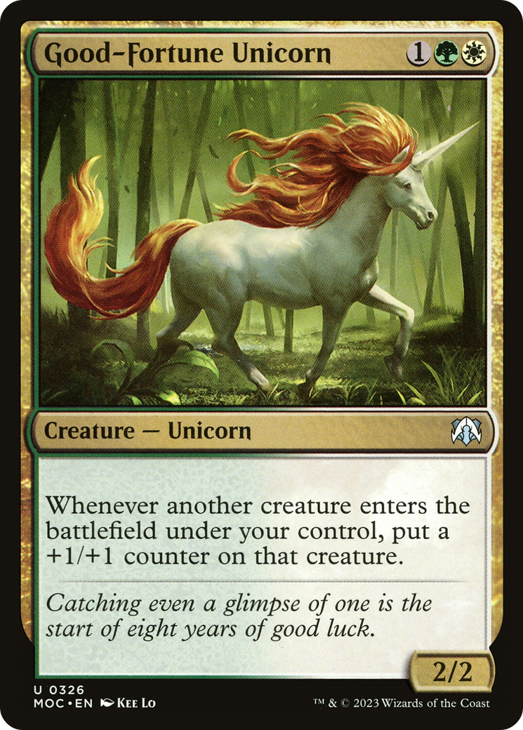 Good-Fortune Unicorn [March of the Machine Commander] | Pegasus Games WI
