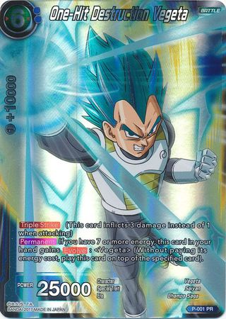 One-Hit Destruction Vegeta (P-001) [Promotion Cards] | Pegasus Games WI
