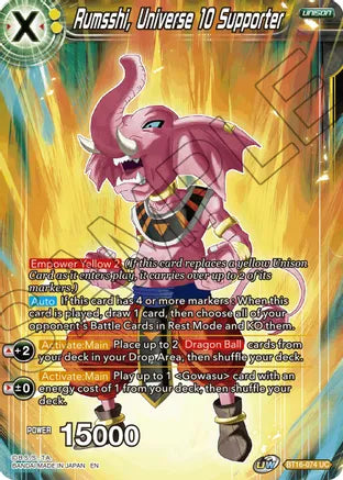 Rumsshi, Universe 10 Supporter (BT16-074) [Realm of the Gods] | Pegasus Games WI