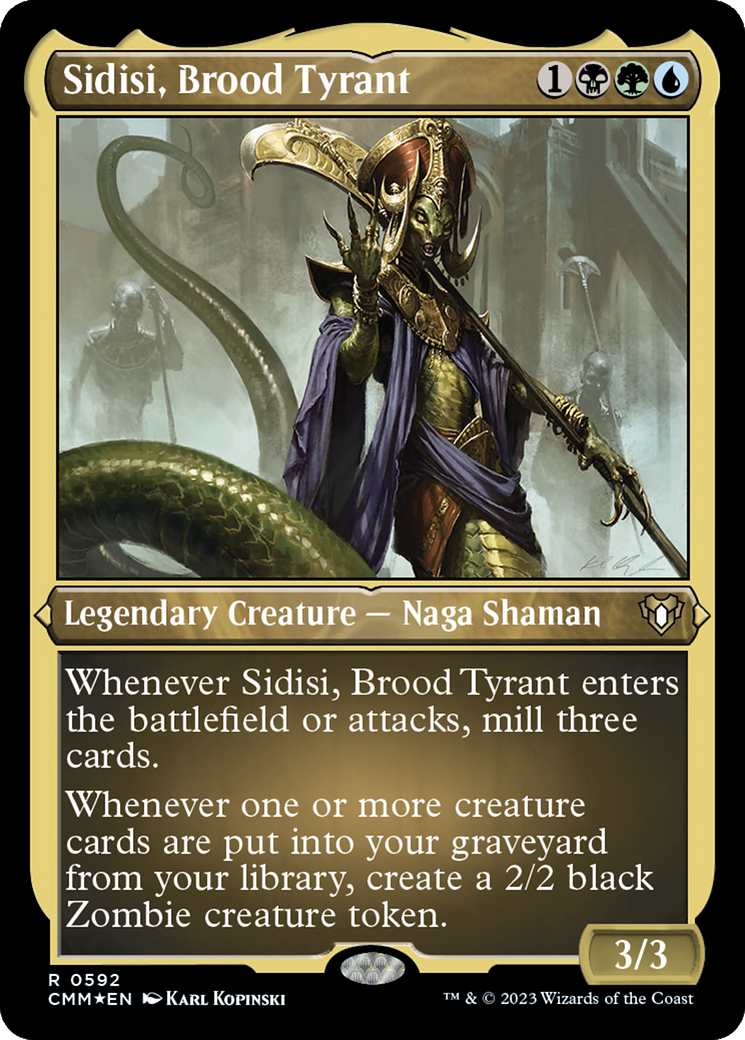 Sidisi, Brood Tyrant (Foil Etched) [Commander Masters] | Pegasus Games WI