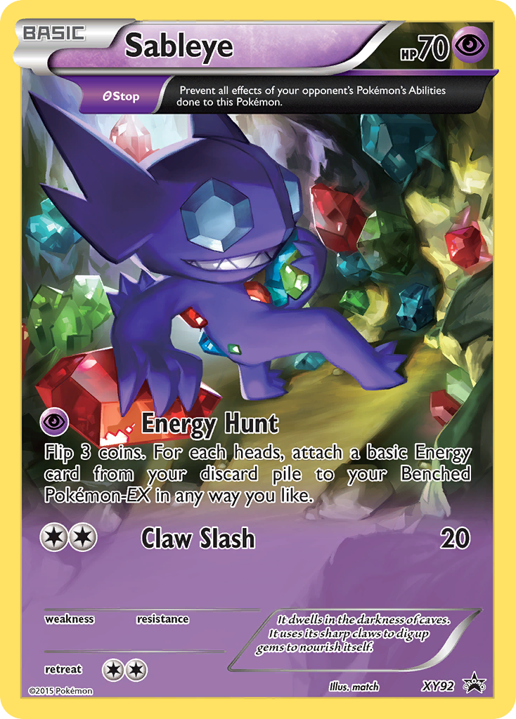 Sableye (XY92) [XY: Black Star Promos] | Pegasus Games WI