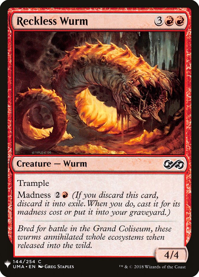 Reckless Wurm [Mystery Booster] | Pegasus Games WI