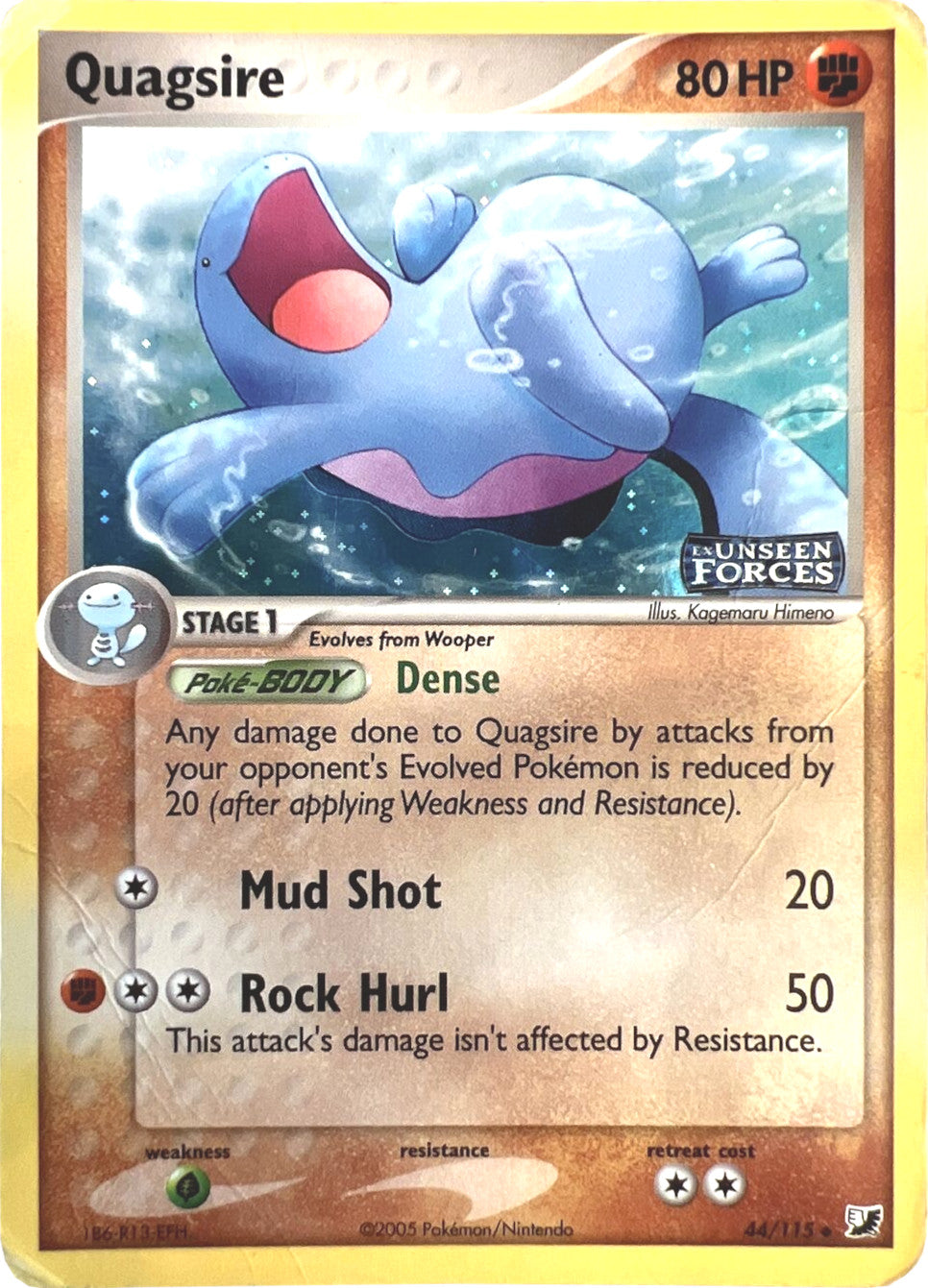 Quagsire (44/115) (Stamped) [EX: Unseen Forces] | Pegasus Games WI