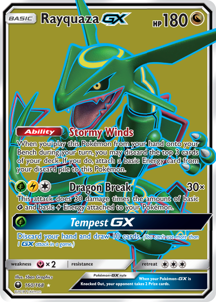 Rayquaza GX (160/168) [Sun & Moon: Celestial Storm] | Pegasus Games WI