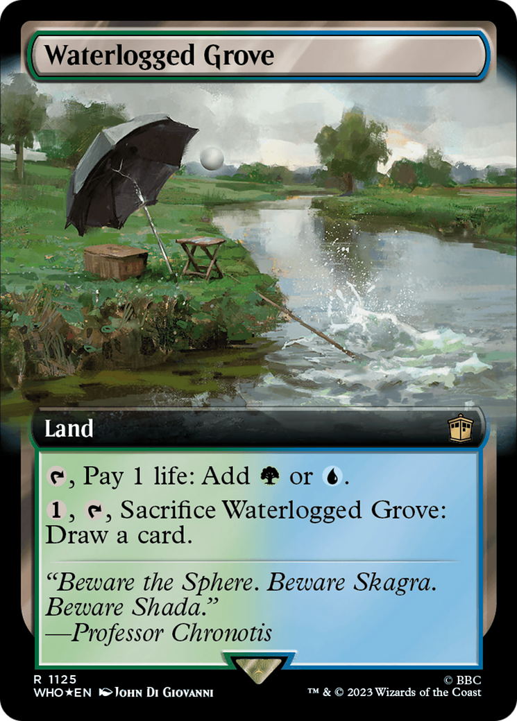 Waterlogged Grove (Extended Art) (Surge Foil) [Doctor Who] | Pegasus Games WI