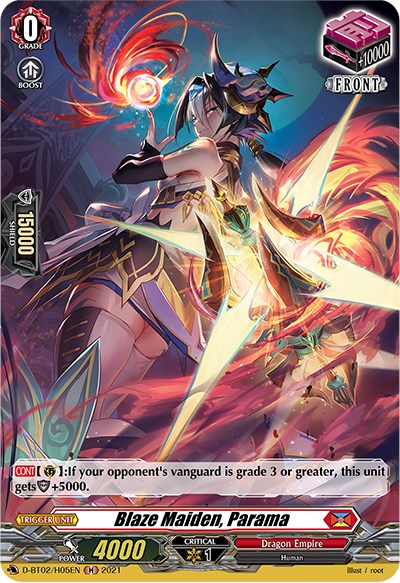 Blaze Maiden, Parama (D-BT02/H05EN) [A Brush with the Legends] | Pegasus Games WI