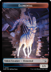 Elemental (9) // Zombie Double-Sided Token [March of the Machine Tokens] | Pegasus Games WI