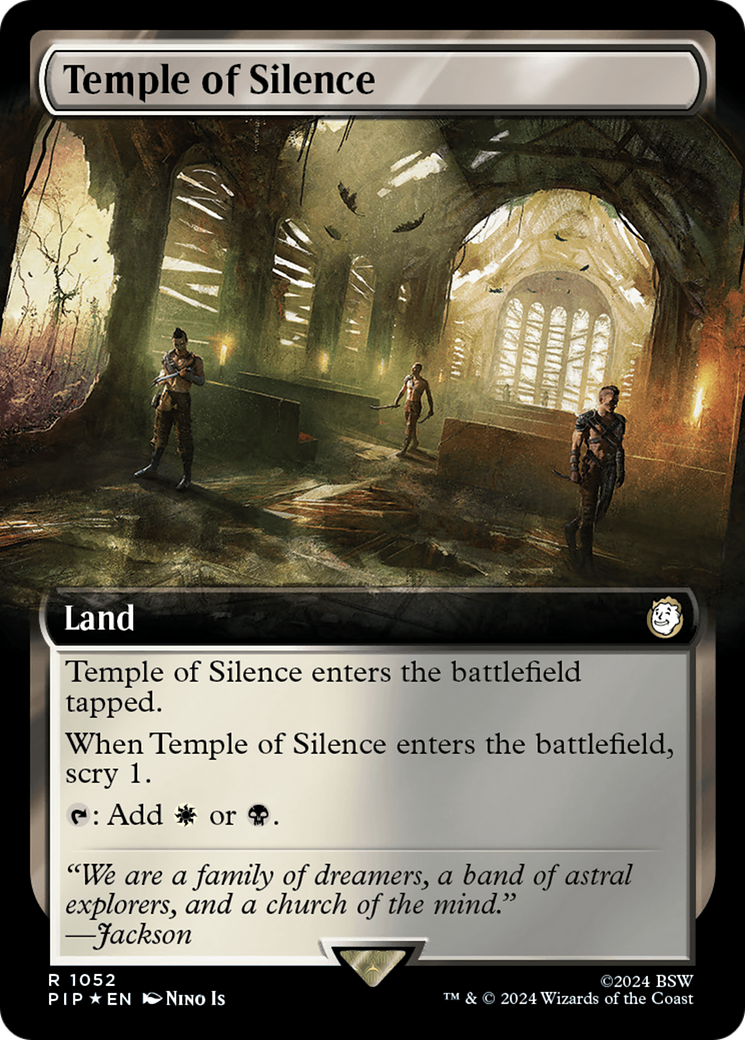 Temple of Silence (Extended Art) (Surge Foil) [Fallout] | Pegasus Games WI