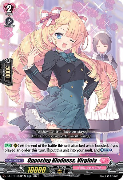Opposing Kindness, Virginia (D-LBT01/012EN) [Lyrical Melody] | Pegasus Games WI